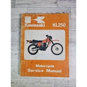 Kawasaki KL250 Motorcycle Service Manual First Issue 1980 Shop Repair Book